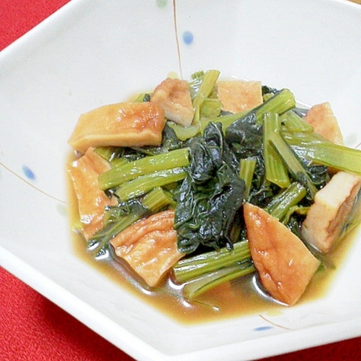 小松菜とさつま揚げの煮物